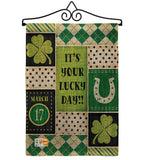 St Patricks Lucky Day - St Patrick Spring Vertical Impressions Decorative Flags HG102056 Made In USA