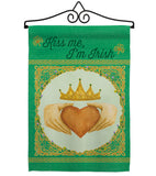 Kiss Me, I'm Irish - St Patrick Spring Vertical Impressions Decorative Flags HG102057 Made In USA