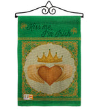 Kiss Me, I'm Irish - St Patrick Spring Vertical Impressions Decorative Flags HG102057 Made In USA