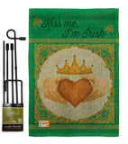 Kiss Me, I'm Irish - St Patrick Spring Vertical Impressions Decorative Flags HG102057 Made In USA