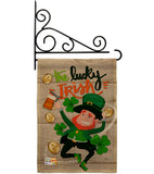 The Lucky Irish - St Patrick Spring Vertical Impressions Decorative Flags HG102059 Made In USA