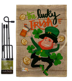 The Lucky Irish - St Patrick Spring Vertical Impressions Decorative Flags HG102059 Made In USA