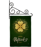 Gold Shamrock - St Patrick Spring Vertical Impressions Decorative Flags HG102061 Made In USA