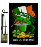 Luck of the Irish - St Patrick Spring Vertical Impressions Decorative Flags HG102063 Made In USA