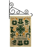 Irish For A Day - St Patrick Spring Vertical Impressions Decorative Flags HG120018 Made In USA