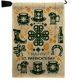 Irish For A Day - St Patrick Spring Vertical Impressions Decorative Flags HG120018 Made In USA