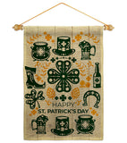 Irish For A Day - St Patrick Spring Vertical Impressions Decorative Flags HG120018 Made In USA