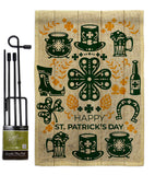 Irish For A Day - St Patrick Spring Vertical Impressions Decorative Flags HG120018 Made In USA