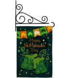 St. Pat Cheers - St Patrick Spring Vertical Impressions Decorative Flags HG120039 Made In USA