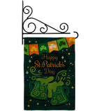 St. Pat Cheers - St Patrick Spring Vertical Impressions Decorative Flags HG120039 Made In USA