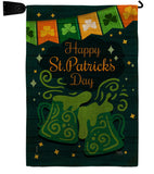 St. Pat Cheers - St Patrick Spring Vertical Impressions Decorative Flags HG120039 Made In USA