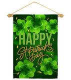 St. Patty Cover - St Patrick Spring Vertical Impressions Decorative Flags HG120043 Made In USA