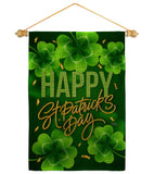 St. Patty Cover - St Patrick Spring Vertical Impressions Decorative Flags HG120043 Made In USA