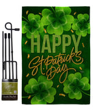 St. Patty Cover - St Patrick Spring Vertical Impressions Decorative Flags HG120043 Made In USA