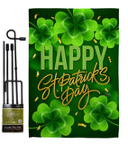 St. Patty Cover - St Patrick Spring Vertical Impressions Decorative Flags HG120043 Made In USA