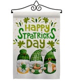 St Patty Trop Gnome - St Patrick Spring Vertical Impressions Decorative Flags HG120051 Made In USA