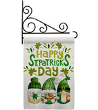 St Patty Trop Gnome - St Patrick Spring Vertical Impressions Decorative Flags HG120051 Made In USA