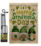 St Patty Trop Gnome - St Patrick Spring Vertical Impressions Decorative Flags HG120051 Made In USA