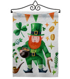 Leprechaun Gold - St Patrick Spring Vertical Impressions Decorative Flags HG120094 Made In USA