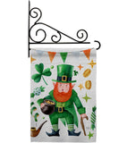 Leprechaun Gold - St Patrick Spring Vertical Impressions Decorative Flags HG120094 Made In USA