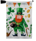 Leprechaun Gold - St Patrick Spring Vertical Impressions Decorative Flags HG120094 Made In USA