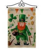 Leprechaun Gold - St Patrick Spring Vertical Impressions Decorative Flags HG120094 Made In USA