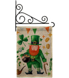 Leprechaun Gold - St Patrick Spring Vertical Impressions Decorative Flags HG120094 Made In USA