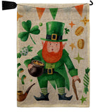 Leprechaun Gold - St Patrick Spring Vertical Impressions Decorative Flags HG120094 Made In USA