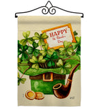 Cover and Hat - St Patrick Spring Vertical Impressions Decorative Flags HG130323 Made In USA