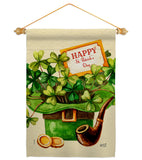 Cover and Hat - St Patrick Spring Vertical Impressions Decorative Flags HG130323 Made In USA