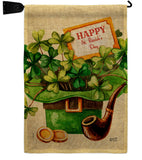 Cover and Hat - St Patrick Spring Vertical Impressions Decorative Flags HG130323 Made In USA