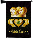 Irish Love - St Patrick Spring Vertical Impressions Decorative Flags HG130435 Made In USA