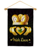 Irish Love - St Patrick Spring Vertical Impressions Decorative Flags HG130435 Made In USA