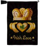 Irish Love - St Patrick Spring Vertical Impressions Decorative Flags HG130435 Made In USA
