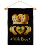 Irish Love - St Patrick Spring Vertical Impressions Decorative Flags HG130435 Made In USA