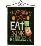 Be Irish - St Patrick Spring Vertical Impressions Decorative Flags HG137315 Made In USA