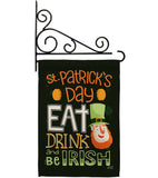 Be Irish - St Patrick Spring Vertical Impressions Decorative Flags HG137315 Made In USA