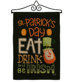 Be Irish - St Patrick Spring Vertical Impressions Decorative Flags HG137315 Made In USA