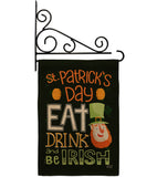 Be Irish - St Patrick Spring Vertical Impressions Decorative Flags HG137315 Made In USA