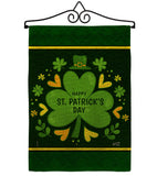 St Pat's Clover - St Patrick Spring Vertical Impressions Decorative Flags HG137404 Made In USA