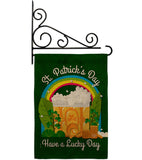 St. Pat Lucky Day - St Patrick Spring Vertical Impressions Decorative Flags HG190043 Made In USA