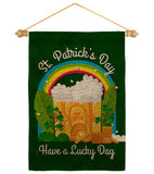 St. Pat Lucky Day - St Patrick Spring Vertical Impressions Decorative Flags HG190043 Made In USA