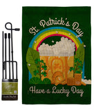 St. Pat Lucky Day - St Patrick Spring Vertical Impressions Decorative Flags HG190043 Made In USA