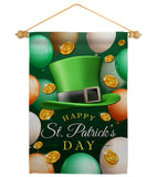 Lucky Hat - St Patrick Spring Vertical Impressions Decorative Flags HG190052 Made In USA