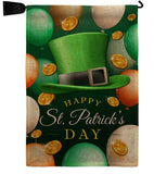 Lucky Hat - St Patrick Spring Vertical Impressions Decorative Flags HG190052 Made In USA