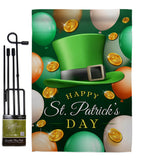 Lucky Hat - St Patrick Spring Vertical Impressions Decorative Flags HG190052 Made In USA