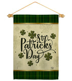Tartan St Patricks - St Patrick Spring Vertical Impressions Decorative Flags HG190064 Made In USA