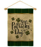 Tartan St Patricks - St Patrick Spring Vertical Impressions Decorative Flags HG190064 Made In USA