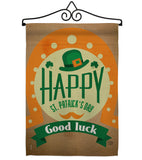 Good Luck St. Patrick's Day - St Patrick Spring Vertical Impressions Decorative Flags HG191098 Made In USA