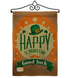 Good Luck St. Patrick's Day - St Patrick Spring Vertical Impressions Decorative Flags HG191098 Made In USA